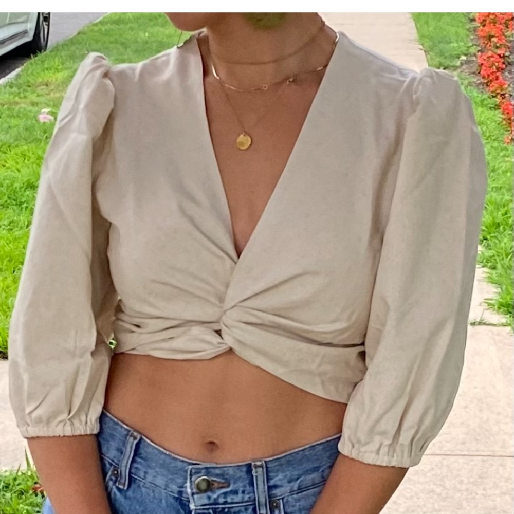 Tie Cropped Top